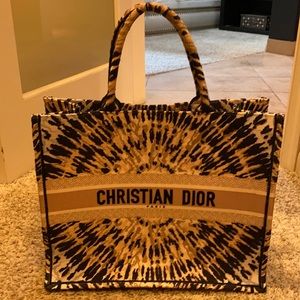 Oversized Christian Dior book tote